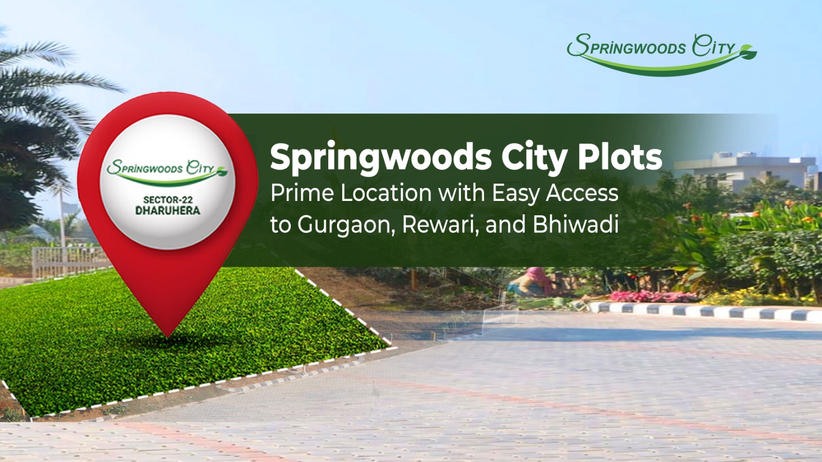 Residential plot for sale in Dharuhera near Gurgaon with highway connectivity and gated community features